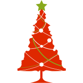 Déco Sapin Rouge