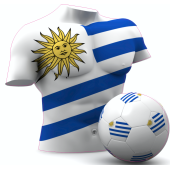 Autocollant Foot Uruguay
