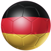 Autocollant Ballon Foot Allemagne