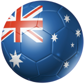 Autocollant Ballon Foot Australie