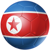Autocollant Ballon Foot Corée du Nord