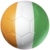 Autocollant Ballon Foot Cote d'Ivoire