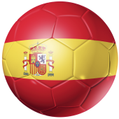 Autocollant Ballon Foot Espagne