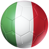 Autocollant Ballon Foot Italie