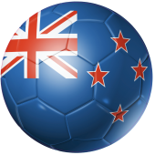 Autocollant Ballon Foot Nouvelle Zeland
