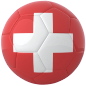 Autocollant Ballon Foot Suisse