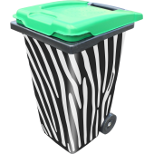 Sticker Poubelle Zèbre