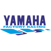 Autocollant Yamaha Racing Blanc