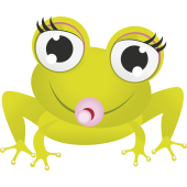 Autocollant Grenouille 4 1