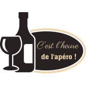 Autocollant Heure apéro