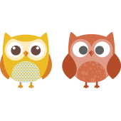 Autocollant Animaux Chouette 5