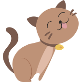 Autocollant Chat Affectueux