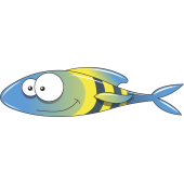 Autocollant Poisson 1