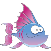 Autocollant Poisson 3