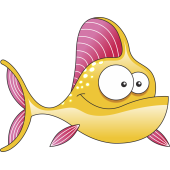 Autocollant Poisson 6