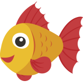 Autocollant Poisson 8
