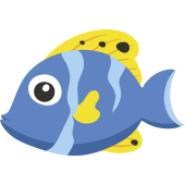 Autocollant Poisson 9