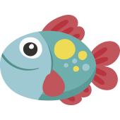 Autocollant Poisson 10