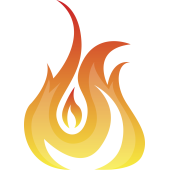 Autocollant Flamme 1 1