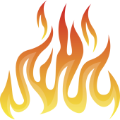 Autocollant Flamme 2 1