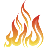 Autocollant Flamme 3 1