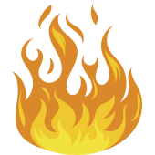 Autocollant Flamme 6 1