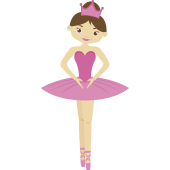 Autocollant Femme Ballerine Enfant
