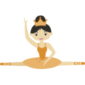 Autocollant Femme Ballerine Enfant 2