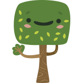 Autocollant Arbre Rigolo Enfant 4