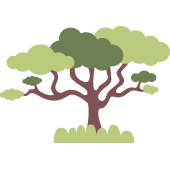 Autocollant Arbre Savane Enfant 2