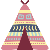 Autocollant Indien Tipi