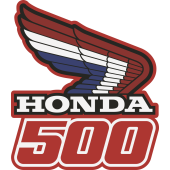 Autocollant Honda Moto 500 Droite