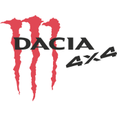Autocollant Logo Dacia 4x4 Monster