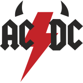 Autocollants Acdc Devil