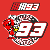 Autocollants Marc Marquez Logo 93
