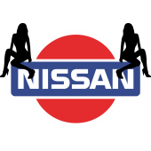 Autocollant Sexy Logo Nissan
