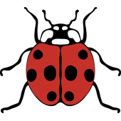 Autocollant Coccinelle 3