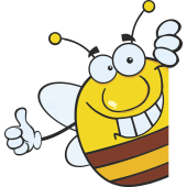Autocollant Abeille 1