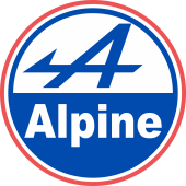 Autocollant Alpine Retro