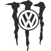 Autocollant Volkswagen Monster