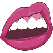 Autocollant Bouche Pop Fashion 6