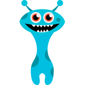 Autocollant Monstre Enfant 18