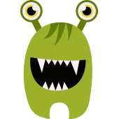 Autocollant Monstre Enfant 31