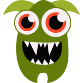 Autocollant Monstre Enfant 34