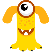 Autocollant Alphabet Enfant Monstre T