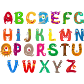 Autocollant Alphabet Monstre Pack Enfant