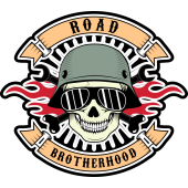 Autocollant Tête De Mort Motard