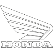 Autocollant Honda Contour Aile