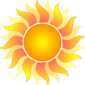 Autocollant Vacances Soleil