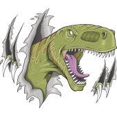 Autocollant Dinosaure